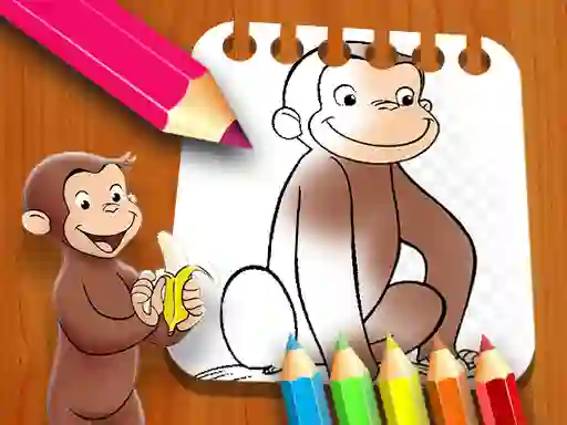 खेल Curious George Coloring Book ऑनलाइन