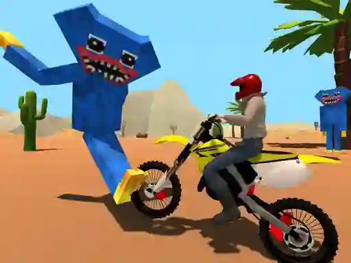 खेल Motoracer vs Huggy ऑनलाइन
