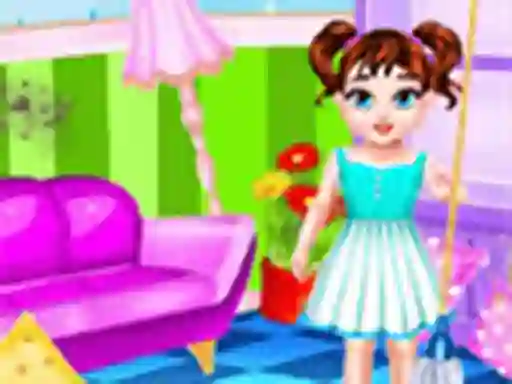 खेल Baby Taylor Messy Home Cleaning ऑनलाइन