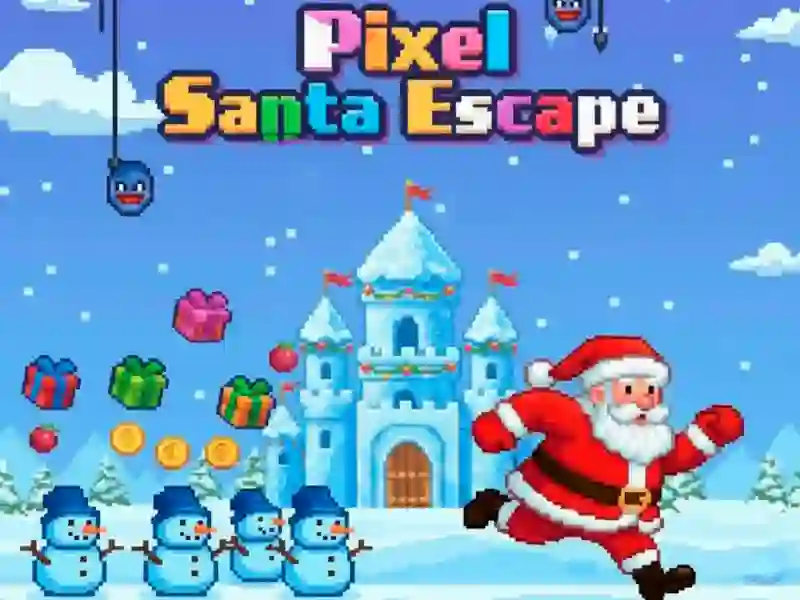 खेल Pixel Santa Escape ऑनलाइन