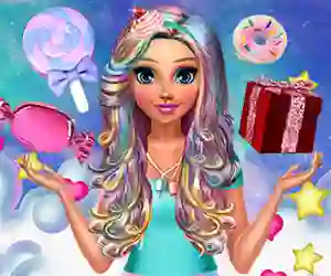 खेल Katie's Candy Look ऑनलाइन