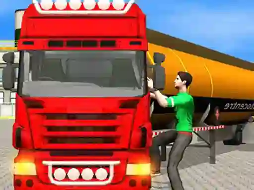 खेल Oil Tanker Transporter Truck Simulator ऑनलाइन