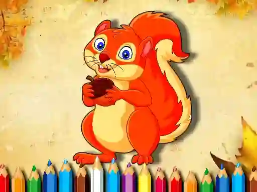 खेल Squirrel Coloring Book ऑनलाइन