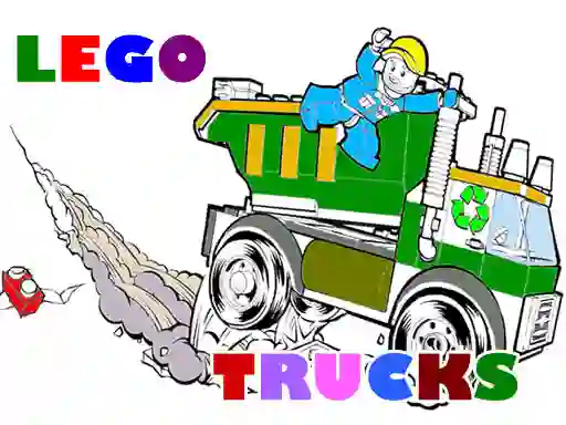 खेल Lego Trucks Coloring ऑनलाइन
