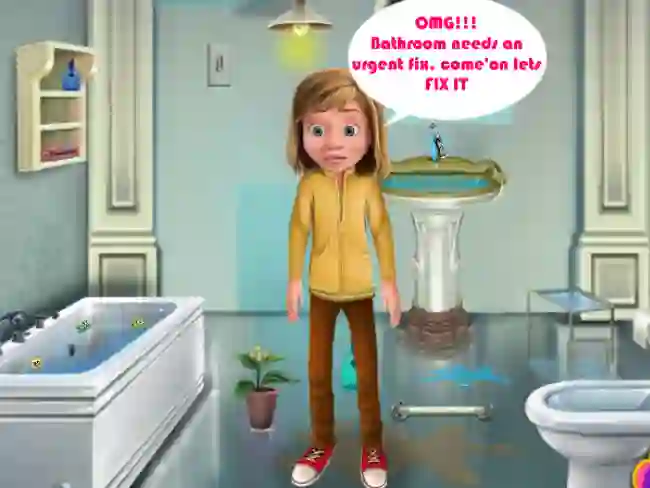 खेल Riley Bathroom Cleaning ऑनलाइन