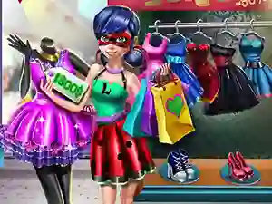 खेल Dotted girl realife shopping ऑनलाइन