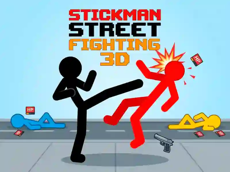 खेल Stickman Street Fighting 3d ऑनलाइन