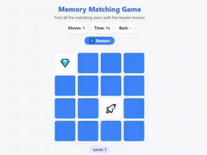 खेल Memory Matching Game ऑनलाइन