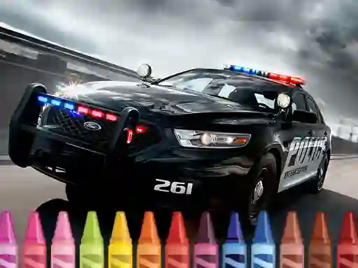 खेल Police Cars Coloring ऑनलाइन