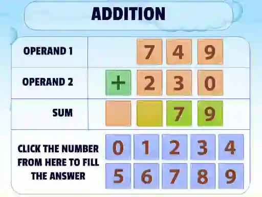 खेल Addition Practice ऑनलाइन