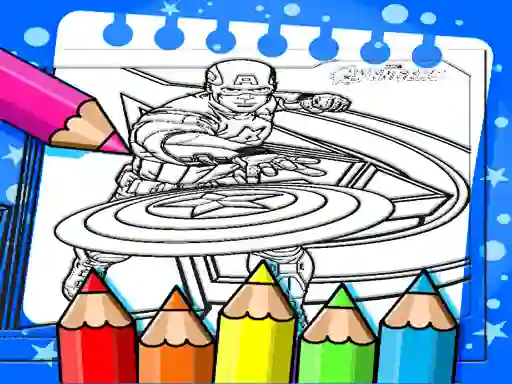 खेल Captain America Coloring Book ऑनलाइन