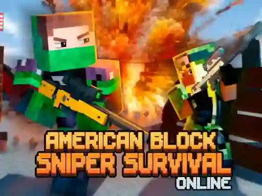 खेल American Block Sniper Survival Online ऑनलाइन