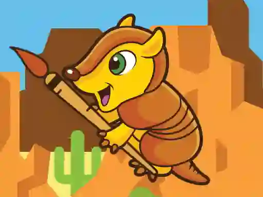 खेल Happy Armadillo Coloring ऑनलाइन