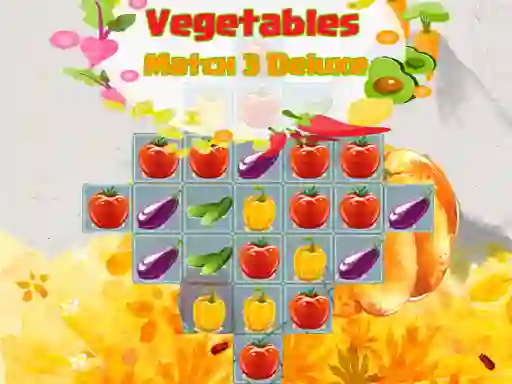 खेल Vegetables Match 3 Deluxe ऑनलाइन
