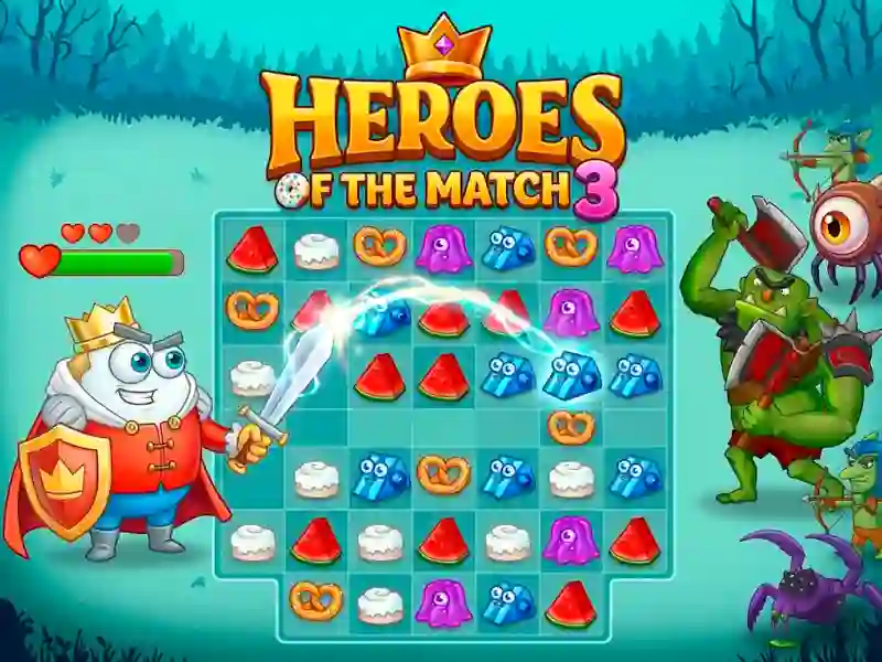 खेल Heroes of the match 3 ऑनलाइन