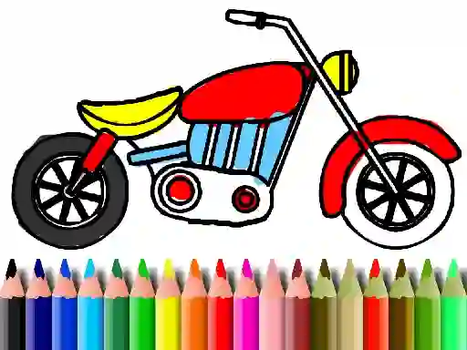 खेल Back To School: Motorbike Coloring ऑनलाइन