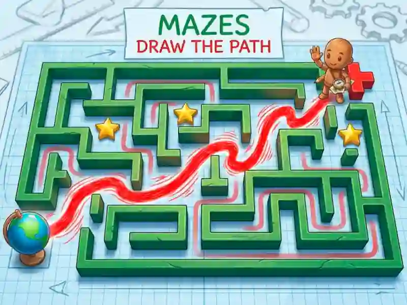 खेल Mazes Draw The Path ऑनलाइन