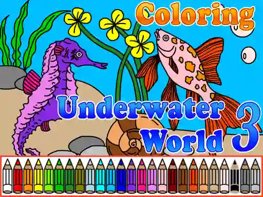 खेल Сoloring Underwater World 3 ऑनलाइन