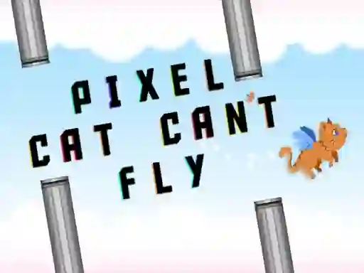 खेल Pixel cat can't fly ऑनलाइन
