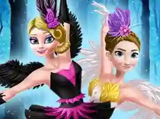 खेल Ellie and Annie Black Swan and White Swan ऑनलाइन