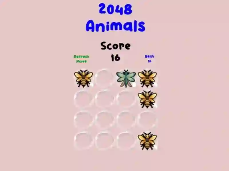 खेल 2048 Animals ऑनलाइन