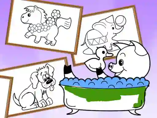 खेल Cartoon Coloring for Kids Animals ऑनलाइन