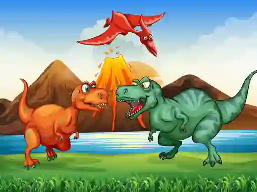 खेल Colorful Dinosaurs Match 3 ऑनलाइन