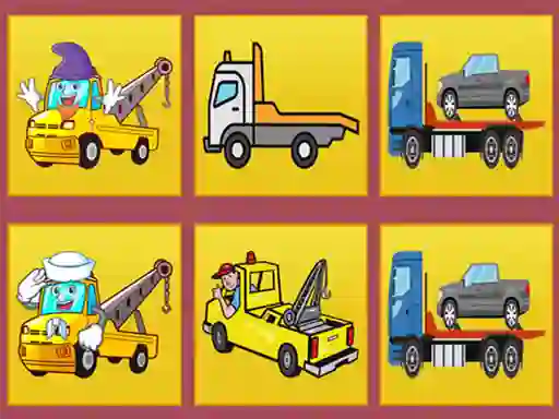 खेल Tow Trucks Memory ऑनलाइन