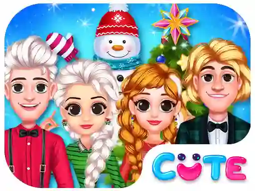 खेल Frozen Princess Christmas Celebration ऑनलाइन