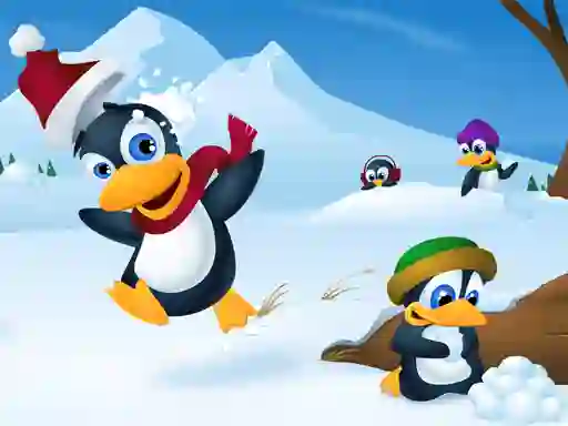 खेल Cute Penguin Slide ऑनलाइन