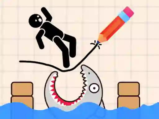 खेल Draw and Save Stickman ऑनलाइन