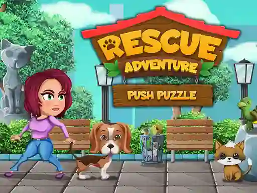 खेल Rescue Adventure Push Puzzle ऑनलाइन