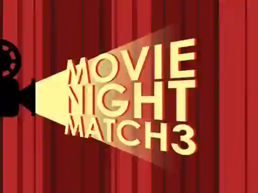 खेल Movie Night Match 3 ऑनलाइन