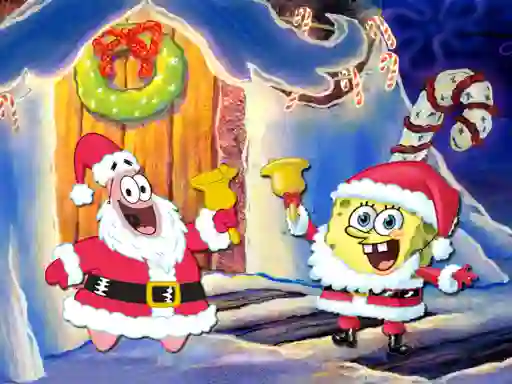 खेल SpongeBob Christmas Jigsaw Puzzle ऑनलाइन
