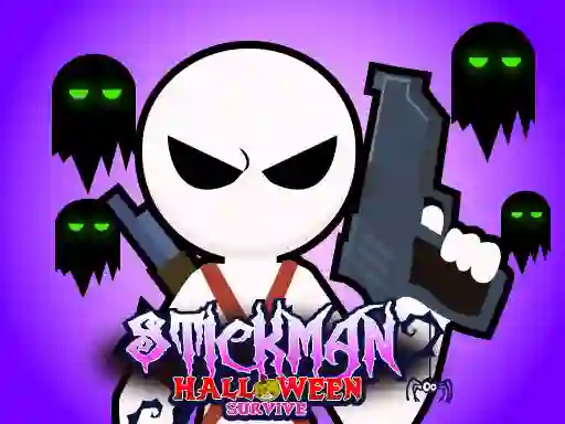 खेल Stickman Halloween Survive ऑनलाइन