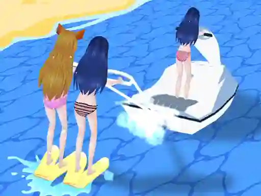 खेल Girl Surfer 3D ऑनलाइन