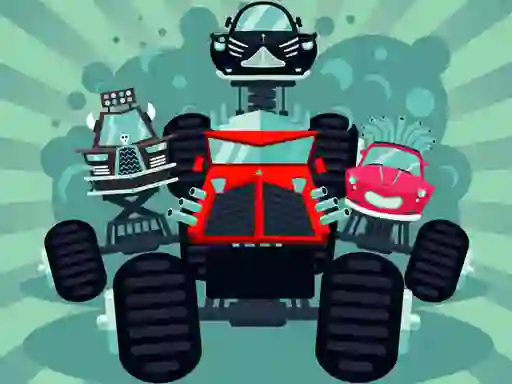 खेल Crazy Monster Trucks Memory ऑनलाइन