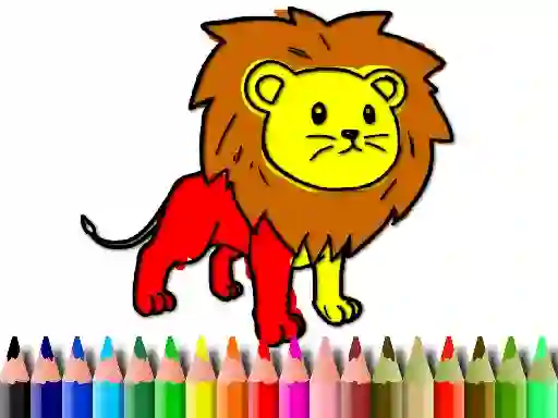 खेल Back To School: Lion Coloring Book ऑनलाइन