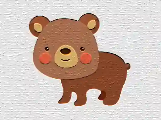 खेल Cartoon Bear Puzzle ऑनलाइन