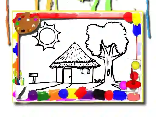 खेल Back To School: House Coloring Book ऑनलाइन