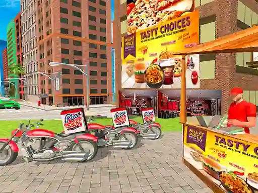 खेल Pizza Delivery Boy Simulation ऑनलाइन