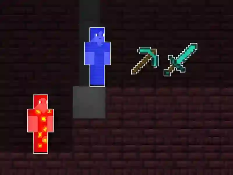 खेल Fire Steve and Water Alex ऑनलाइन