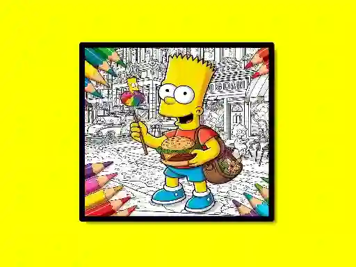 खेल Back To School Simpsons Coloring Book ऑनलाइन