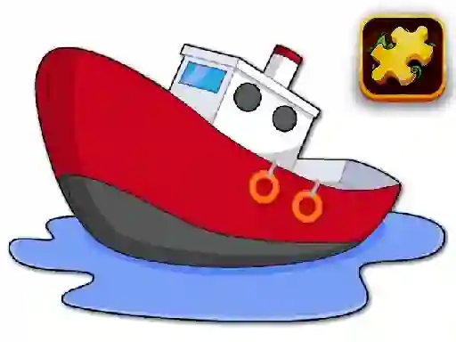 खेल Cartoon Ship Puzzle ऑनलाइन