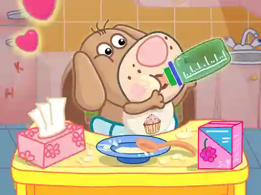खेल Hippo Baby Care Game ऑनलाइन