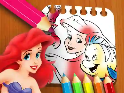 खेल The Little Mermaid Coloring Book ऑनलाइन
