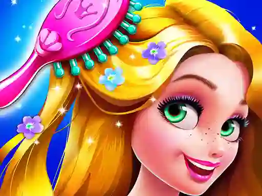 खेल Long Hair Princess Hair Salon ऑनलाइन