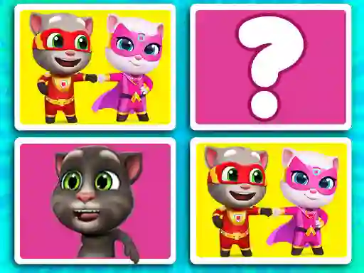 खेल Talking Tom Match'Up ऑनलाइन