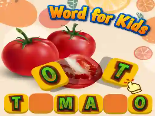 खेल Fruits and Vegetables Word for Kids ऑनलाइन
