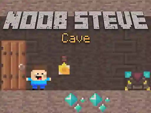 खेल Noob Steve Cave ऑनलाइन